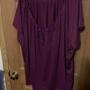 Burgundy blouse